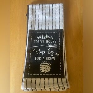 Witches Coffee House Kitchen Towels (NWT)